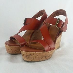 Mossimo Supply Co. Shoes Size 7 Wedges Heel Brown